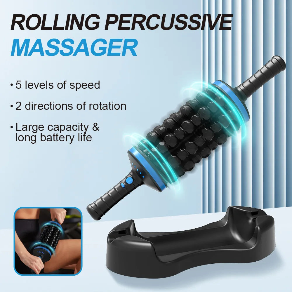 360° Dual-Roller Percussion Body Massager
