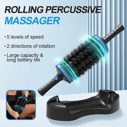 360° Dual-Roller Percussion Body Massager