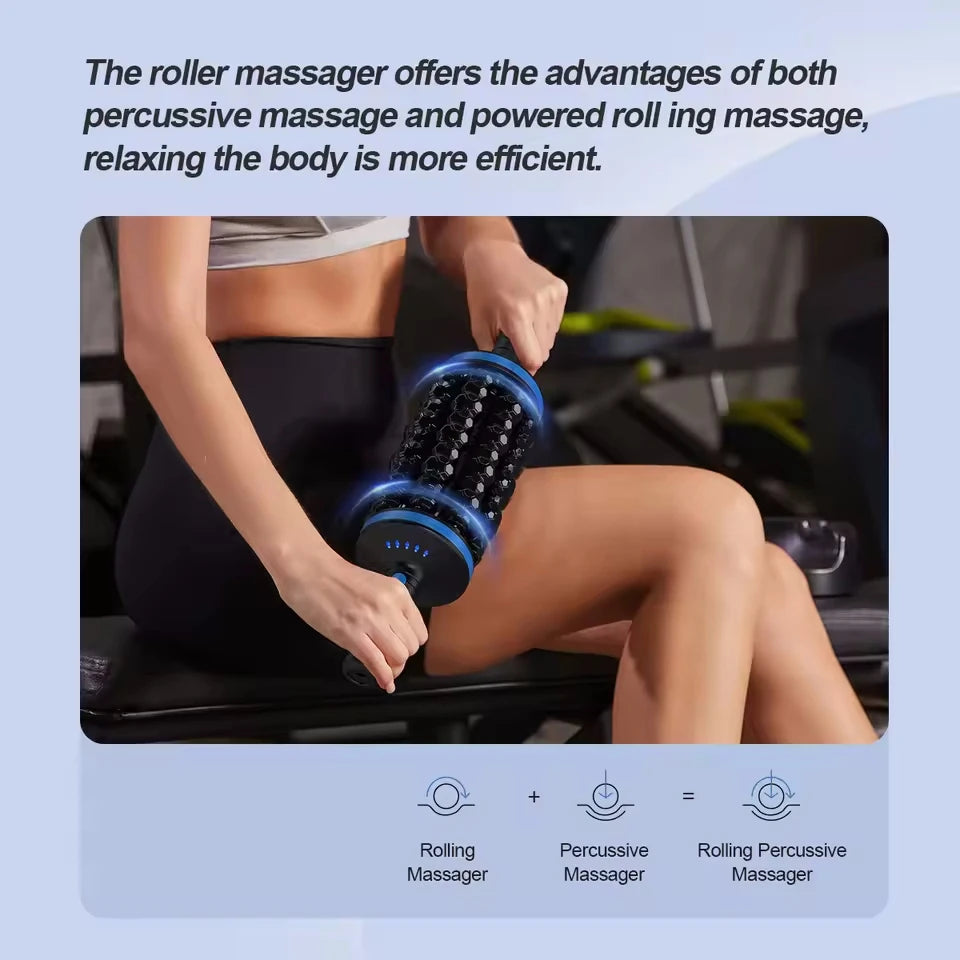 360° Dual-Roller Percussion Body Massager